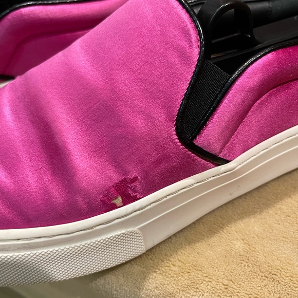 Authentic Celine slip-On Sneakers, round toes, left shoe has scuff seen on photo - Picture 6 of 16